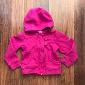 Toddler Pink Columbia Zip Up Sweatshirt